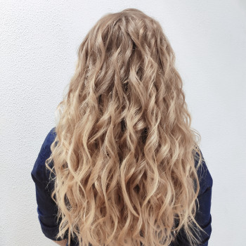 Укладка на довге волосся пляжні хвилі локони, фото - Перукар Лариса Скворцова