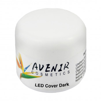 Гель для нарощування нігтів Avenir Cosmetics LED Cover Dark, тілесно-бежевий, 30 мл