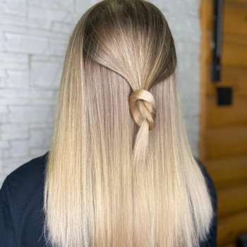 Женская стрижка укладка волос блонд, фото - Салон красоты Fargo