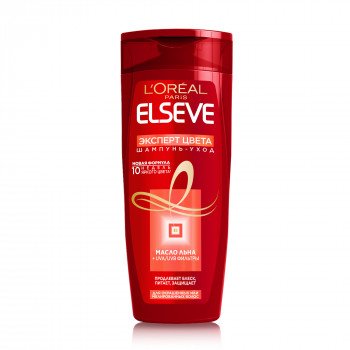 Шампунь L'Oreal Paris Elseve Експерт кольору, для фарбованого або мелірованого волосся, з екстрактом півонії та UV-фільтром, 400 мл