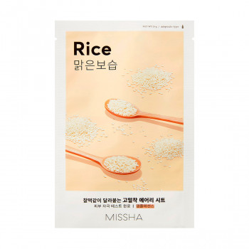 Тканинна маска для обличчя Missha Airy Fit Sheet Mask Rice з екстрактом рису, 19 г