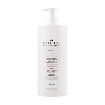 Шампунь Brelil Biotraitement Soft Untangling Shampoo для неслухняного волосся, 1 л
