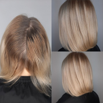 Окрашивание растяжка цвета, фото - Перукар-колорист Наталья Степаненко