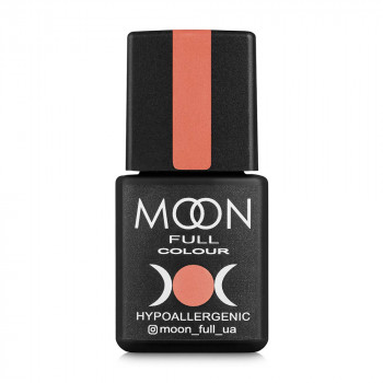 Гель-лак для нігтів Moon Full Color Hypoallergenic Gel Polish 124 лососево-помаранчевий, 8 мл