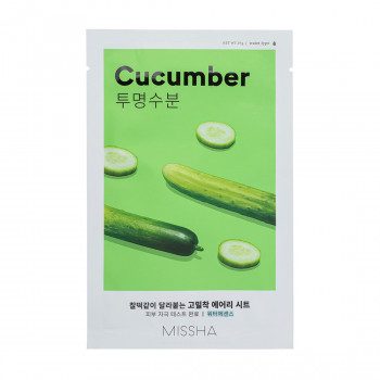 Тканинна маска для обличчя Missha Airy Fit Sheet Mask Cucumber з екстрактом огірка, 19 г