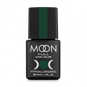 Гель-лак для нігтів Moon Full Сolor Hypoallergenic Winter 2021 Gel Рolish 659 зелений хвойний, 8 мл
