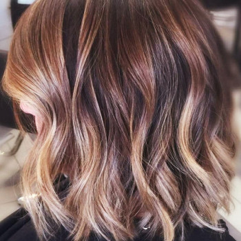 Балаяж цвет волос капучино темные волосы, фото - Парикмахер Оля Старикова