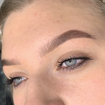 Моделирование и окрашивание бровей краской Elan
                    Майстер перманентного макіяжу Юлия Одеса