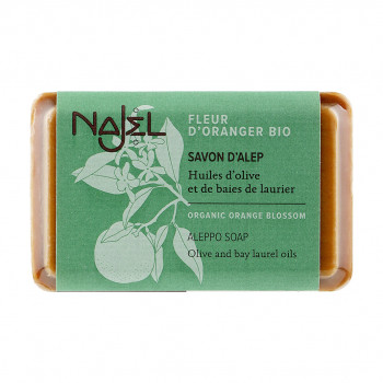 Алеппське мило Najel Aleppo Soap Organic Orange Blossom з апельсиновим цвітом, 100 г