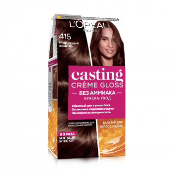 Безаміачна фарба для волосся L'Oreal Paris Casting Creme Gloss 415 Морозний каштан, 180 мл