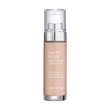 Матова тональна основа Seventeen Matt Plus Shine Control Foundation SPF 20, 01 Light Beige, 30 мл