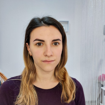 Пудровое напыление бровей, поднятие пиков бровей, изменение 