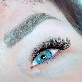 наращивание ресниц 2D, лисий эффект