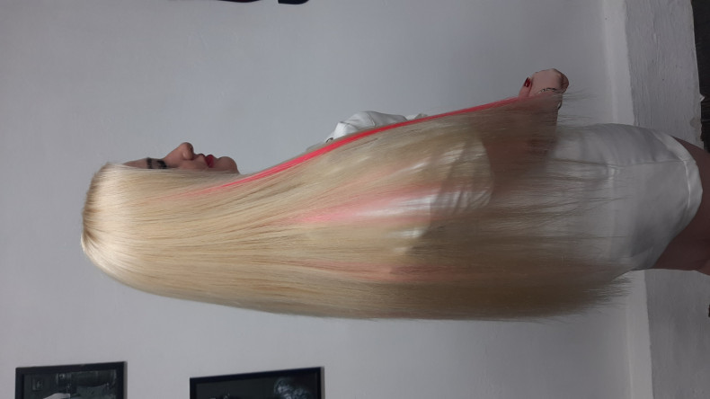 Афронаращивание с добавлением цветных прядей 2 ряда,5 часов, фото - Перукар Яна Полуян