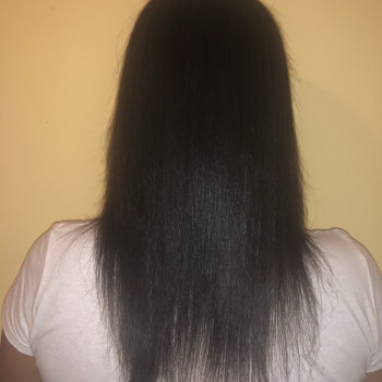 После - блестящие живые локоны.