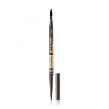 Водостійкий олівець для брів Eveline Cosmetics Micro Precise Brow Pencil 03 Dark Brown, 0.6 г