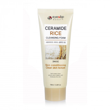 Пінка для вмивання Eyenlip Ceramide Rice Cleansing Foam з керамідами та екстрактом рису, 100 мл