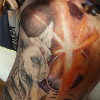 Нога в процессе