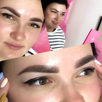 Перманентний макіяж брів, в техніці Natural Shading