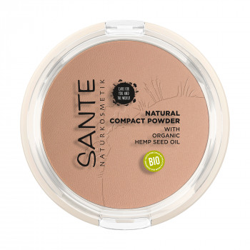 Компактна біопудра для обличчя Sante Natural Compact Powder 02 Neutral Beige, 9 г