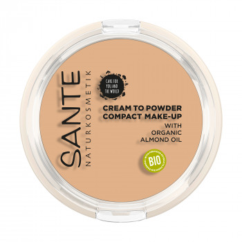 Компактна крем-біопудра для обличчя Sante Cream To Powder Compact Make-up 01 Cool Ivory, 9 г