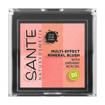 Компактні біорум'яна для обличчя Sante Natural Multi-Effect Mineral Blush 01 Coral, 8 г