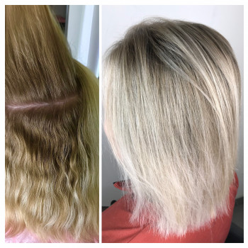 Эиртач («до» отросшее мелирование), фото - Парикмахер-универсал Алина Соколова