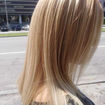 Окрашивание блонд