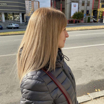 Окрашивание теплый блонд