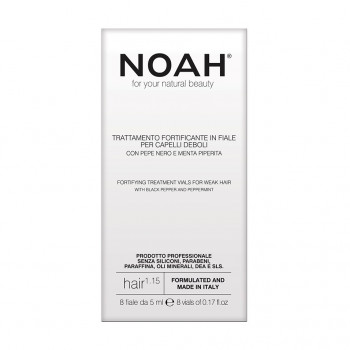 Сироватка NOAH Fortifying Treatment Vials For Weak Hair With Black Pepper And Peppermint для слабкого волосся в ампулах, 8*5 мл