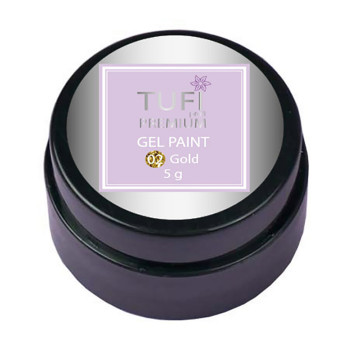 Гель-фарба для нігтів Tufi Profi Premium Gel Paint 02 Gold, 5 г