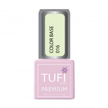 База для гель-лаку Tufi profi Premium Color Base 016 Напівпрозорий блідо-жовтий, 8 мл