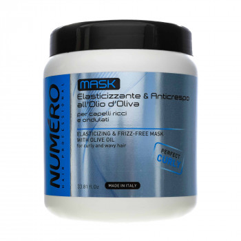 Маска Brelil Numero Elasticizing Mask для кучерявого волосся, на основі оливкової олії, 1 л