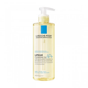 Зволожувальна ліпідовідновлювальна олія для душу La Roche-Posay Lipikar Cleansing Oil AP+  для сухої та атопічної шкіри дітей і дорослих, 400 мл