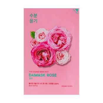 Тканинна маска для обличчя Holika Holika Pure Essence Mask Sheet Damask Rose Дамаська троянда, 20 мл