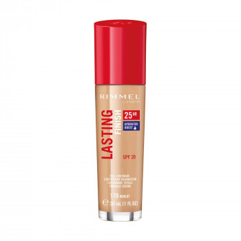 Тональна основа для обличчя Rimmel Lasting Finish 25HR Hydration Boost Foundation SPF 20, 170 Wheat, 30 мл