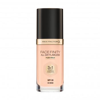 Тональна основа для обличчя Max Factor Facefinity All Day Flawless 3-In-1 Foundation SPF 20, 55 Beige, 30 мл