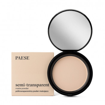 Компактна пудра для обличчя Paese Semi-Transparent Matte Powder 1A Warm Beige, 9 г