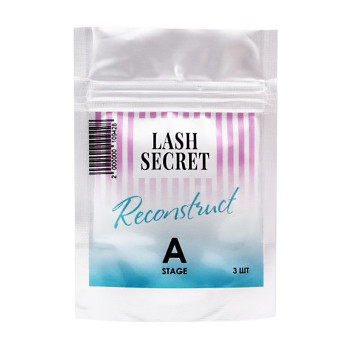 Набір засобів для ламінування вій Lash Secret Reconstruct A Stage, склад A, 3*0,8 г