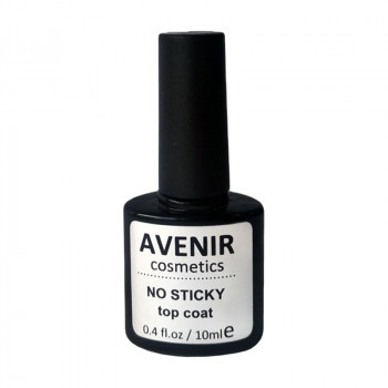 Топове покриття для нігтів Avenir Cosmetics No Sticky Top Coat без липкого шару, 10 мл