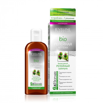 Біоактивний реп'яховий шампунь для волосся Eveline Cosmetics Repair Bio, 150 мл