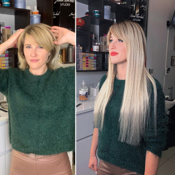 Нарощення волосся мікрокапсульне
                    Перукар-колорист Анна Хмельницький