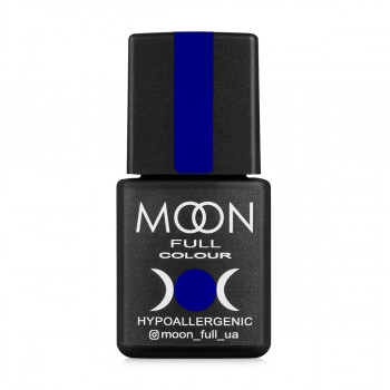 Гель-лак для нігтів Moon Full Сolor Hypoallergenic Winter 2021 Gel Рolish 655 темна блакить, 8 мл
