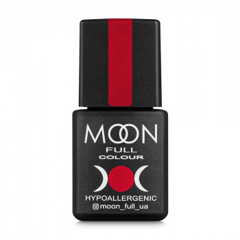 Гель-лак для нігтів Moon Full Color Hypoallergenic Gel Polish 136 вогненно-червоний, 8 мл