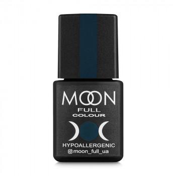 Гель-лак для нігтів Moon Full Color Hypoallergenic Gel Polish 187 темний сланцево-сірий, 8 мл