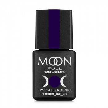 Гель-лак для нігтів Moon Full Color Hypoallergenic Gel Polish 318 фіолетовий зі сріблястим шимером, 8 мл
