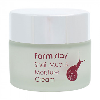 Зволожувальний крем для обличчя Farm Stay Snail Mucus Moisture Cream з муцином равлика, 50 г