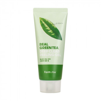Пілінг-гель для обличчя FarmStay Real Green Tea Deep Clear Peeling Gel з екстрактом зеленого чаю, 100 мл