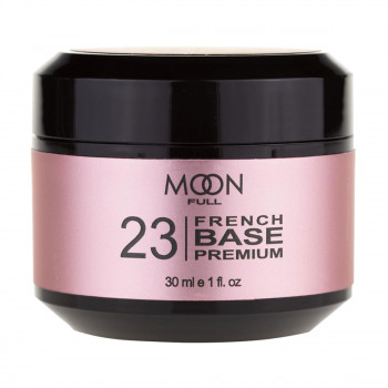 База-френч для гель-лаку Moon Full Base French Premium 23 Кремово-білий, 30 мл