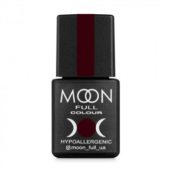 Гель-лак для нігтів Moon Full Сolor Hypoallergenic Winter 2021 Gel Рolish 674 марсала темний насичений, 8 мл